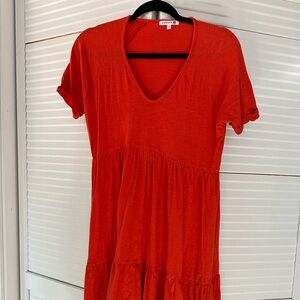 Sundry Cotton Tiered Dress